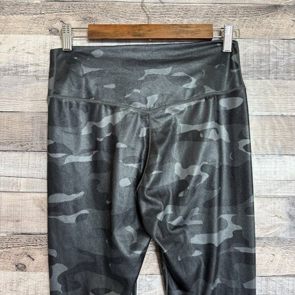 NIKE Women's Dri-FIT One Mid Rise Full Length Camo Leggings Medium Black - Picture 4 of 9